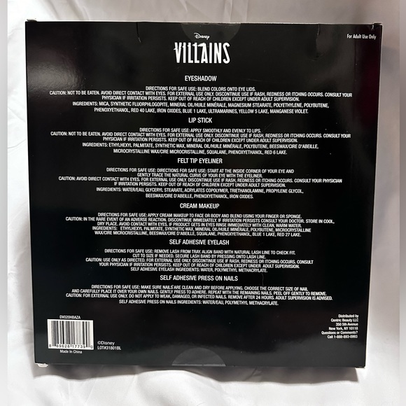 Disney Villans Ursula 37Pcs MakeUp Set Brand New Never Opened. - Picture 7 of 9